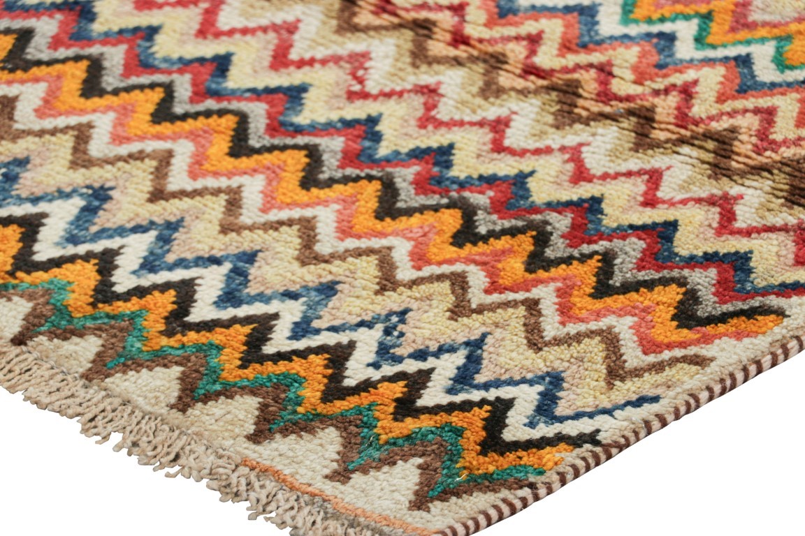 Vintage Gabbeh Geometric Rug