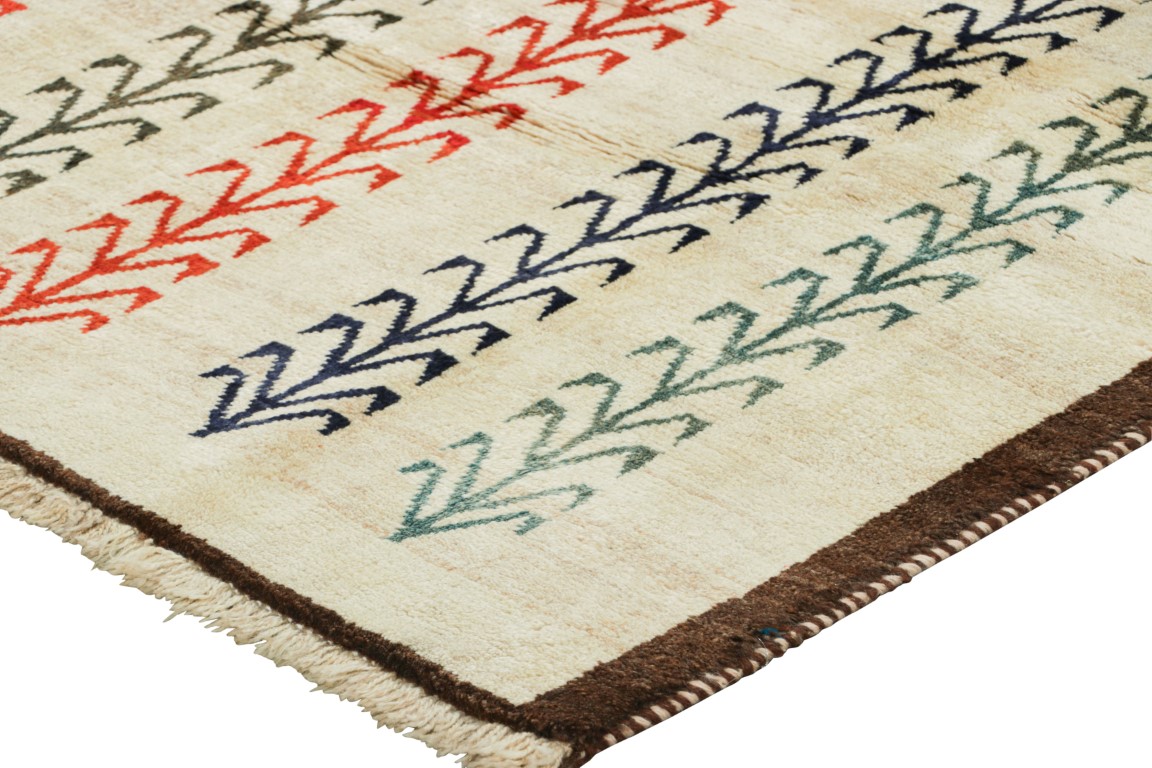 Vintage Gabbeh Geometric Rug