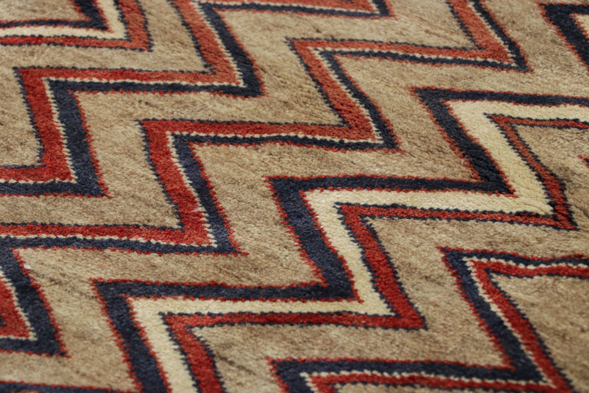 Vintage Gabbeh Geometric Rug