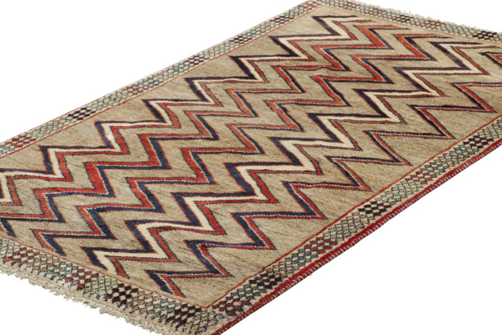 Vintage Gabbeh Geometric Rug