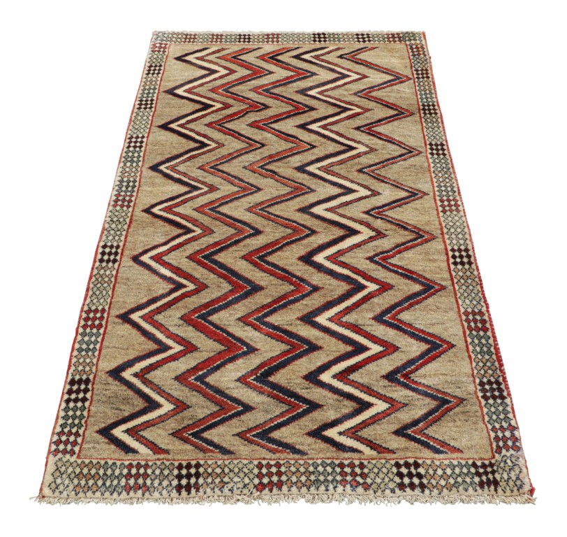 Vintage Gabbeh Geometric Rug