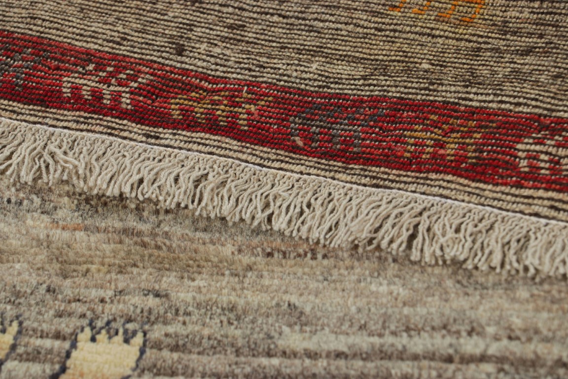 Vintage Gabbeh Pictorial Rug
