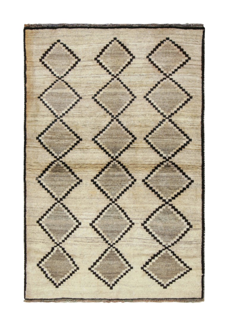 Vintage Gabbeh Geometric Rug