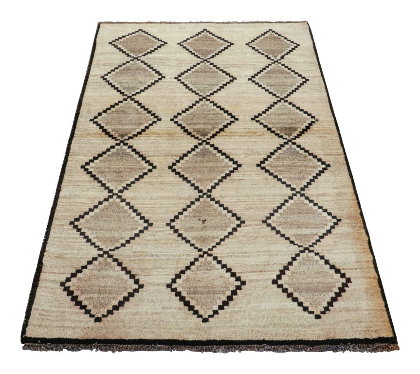 Vintage Gabbeh Geometric Rug