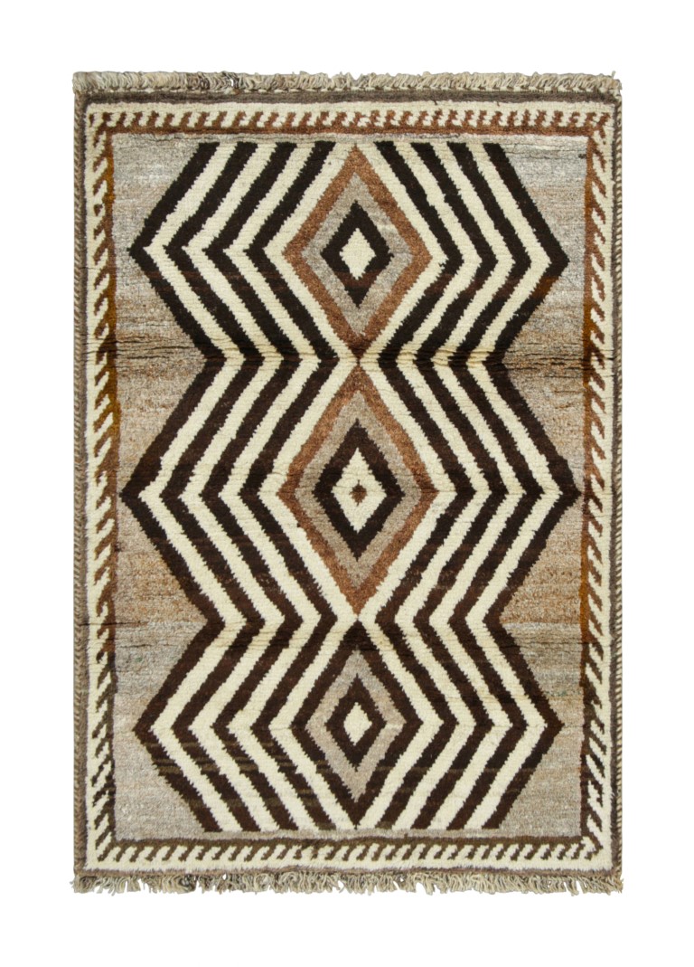 Vintage Gabbeh Geometric Rug