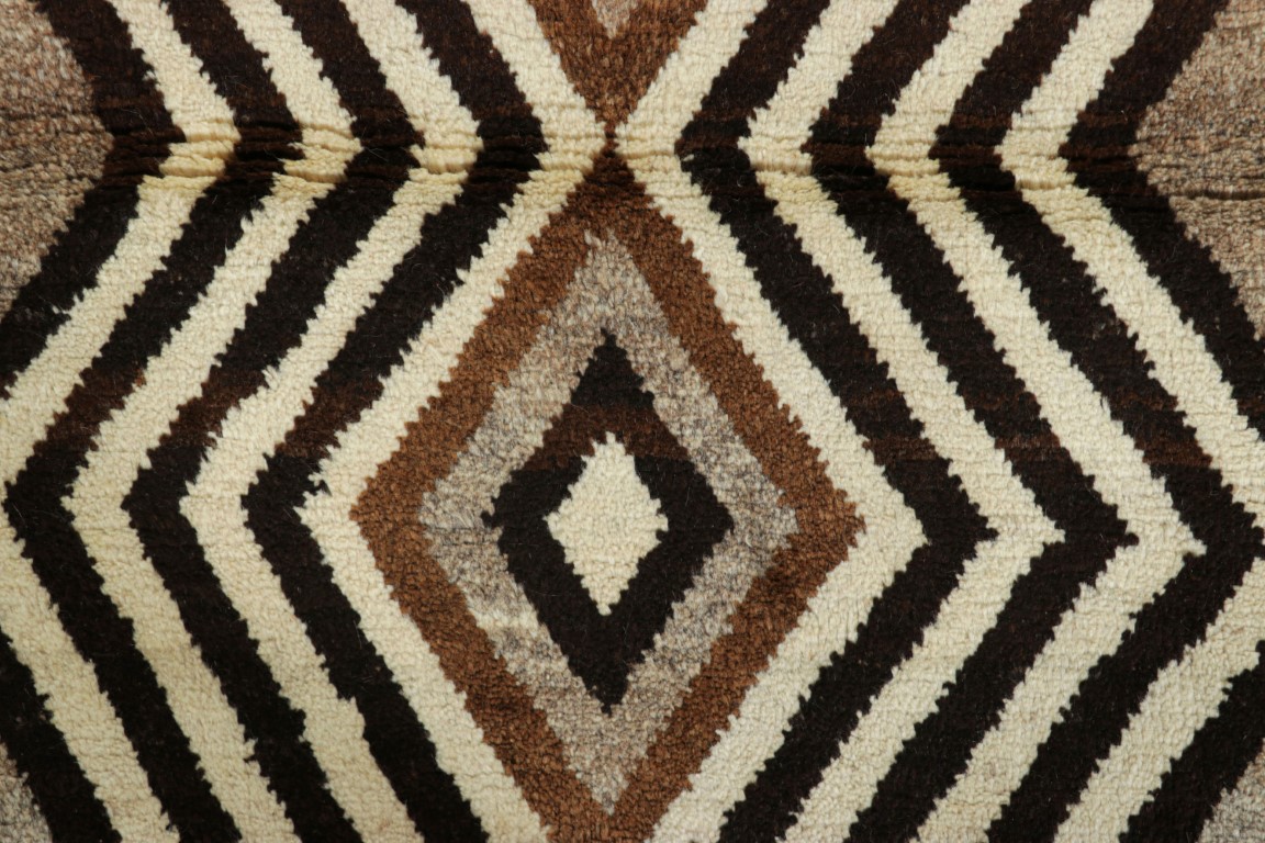 Vintage Gabbeh Geometric Rug