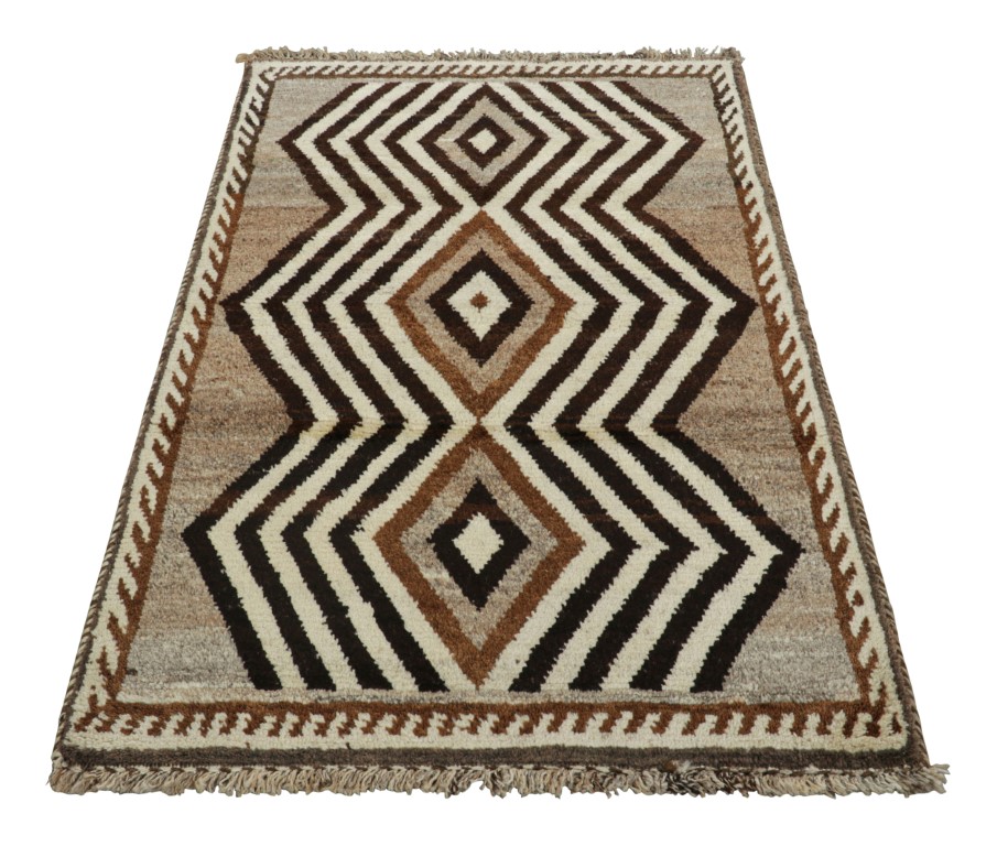 Vintage Gabbeh Geometric Rug