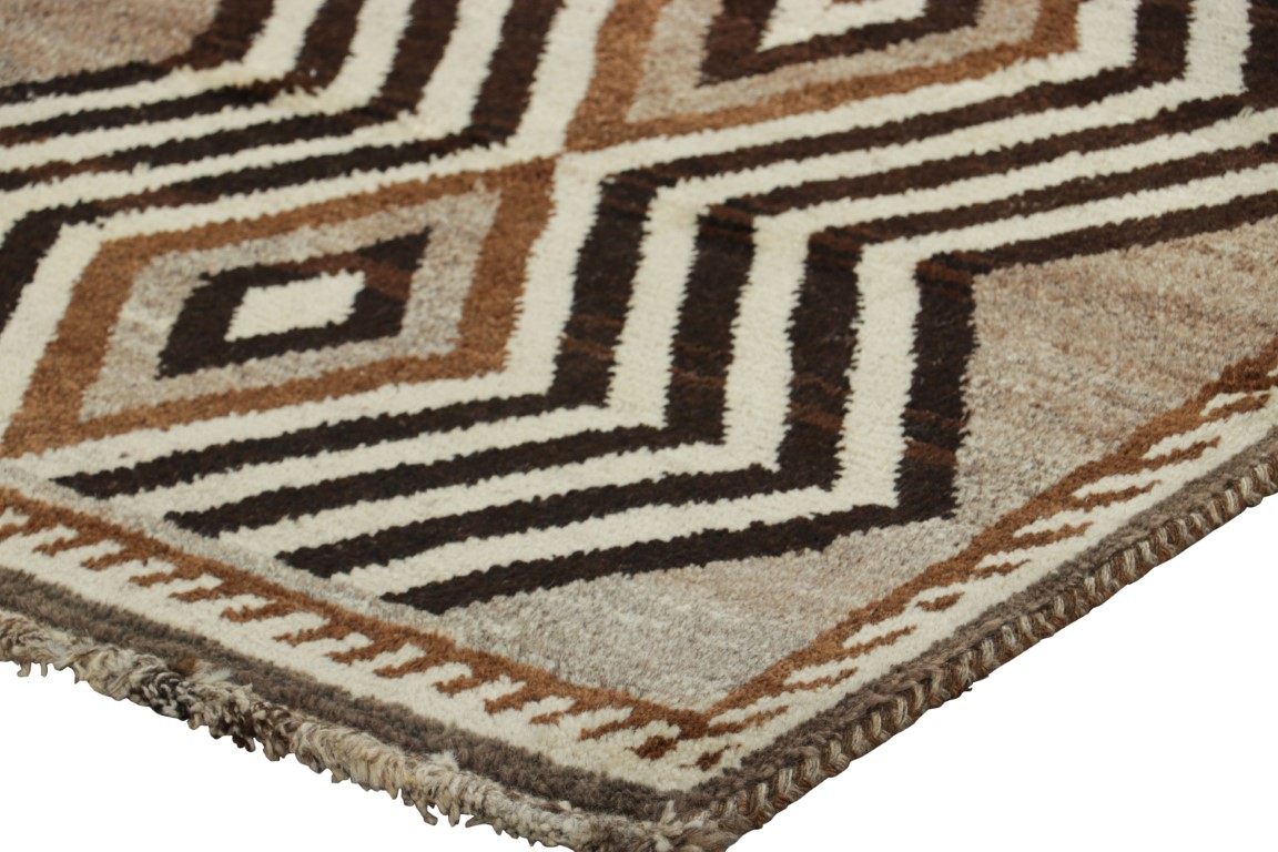 Vintage Gabbeh Geometric Rug