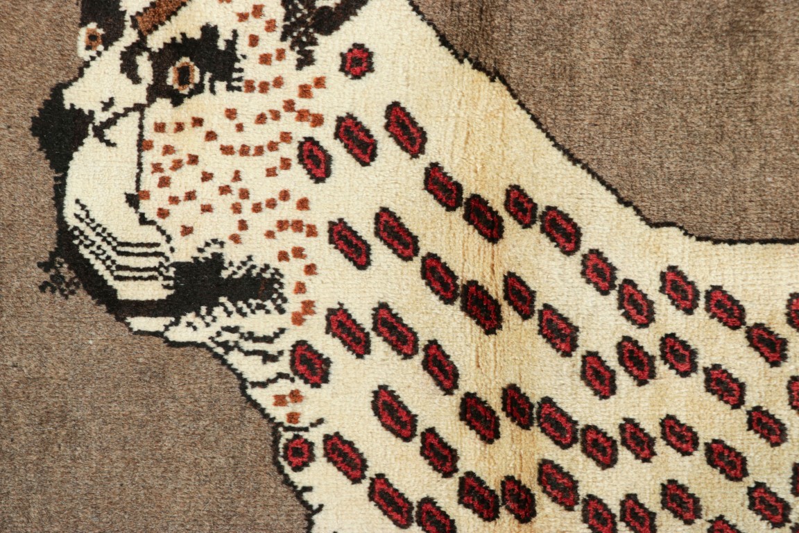 Vintage Gabbeh Pictorial Rug
