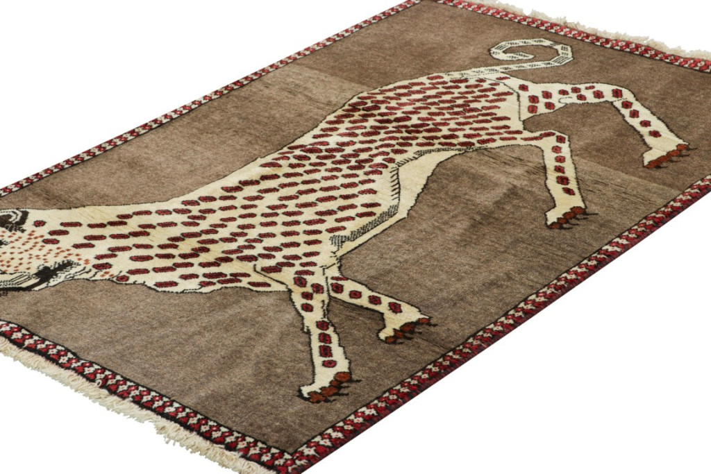 Vintage Gabbeh Pictorial Rug