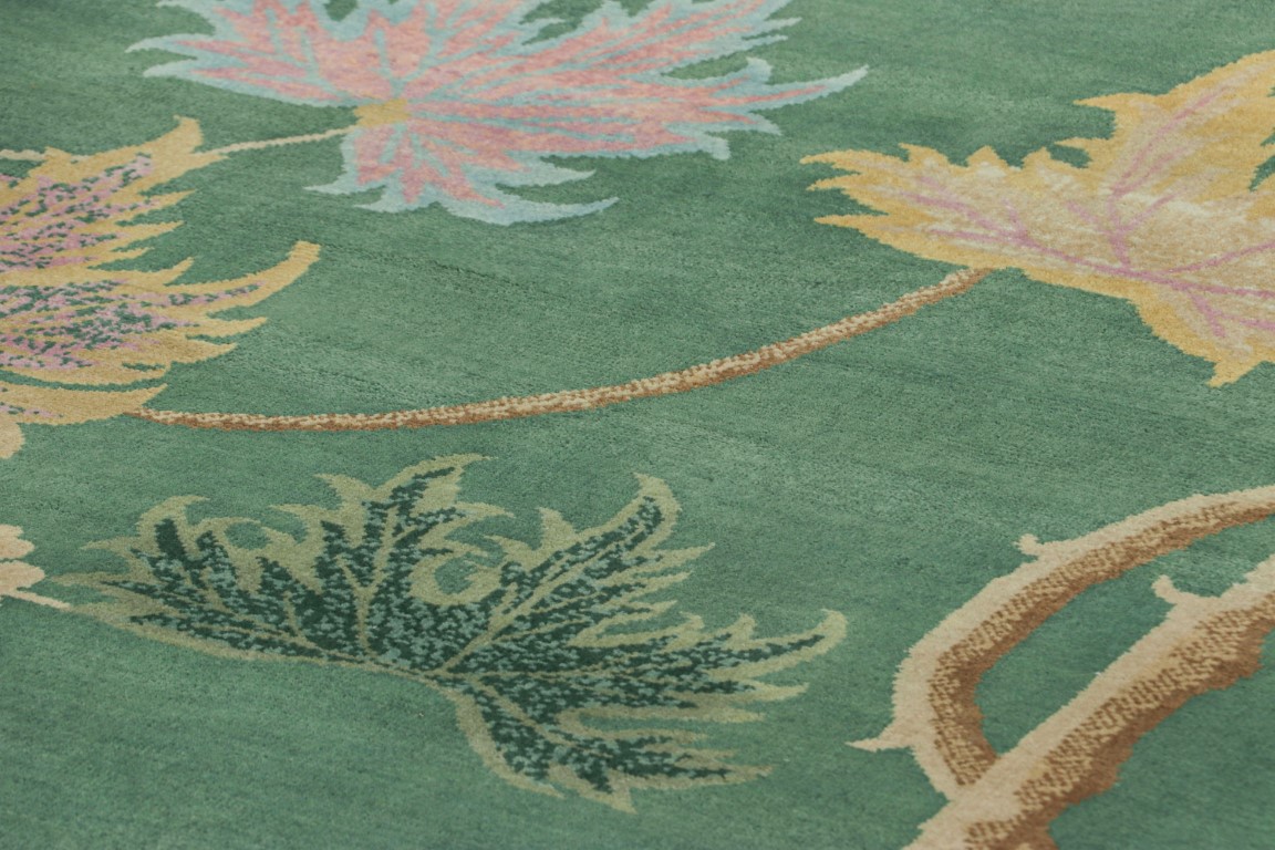 Chinese Art Deco Floral Rug