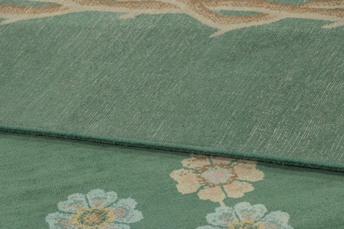 Chinese Art Deco Floral Rug