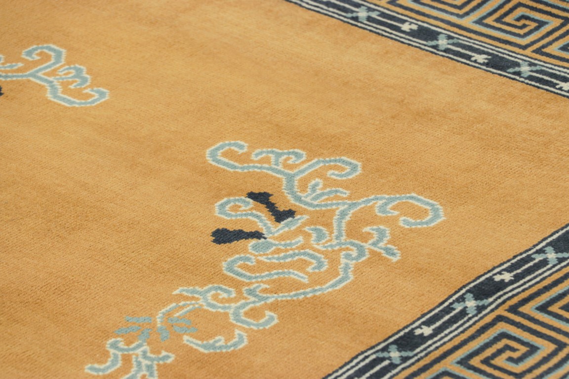 Chinese Art Deco Floral Rug