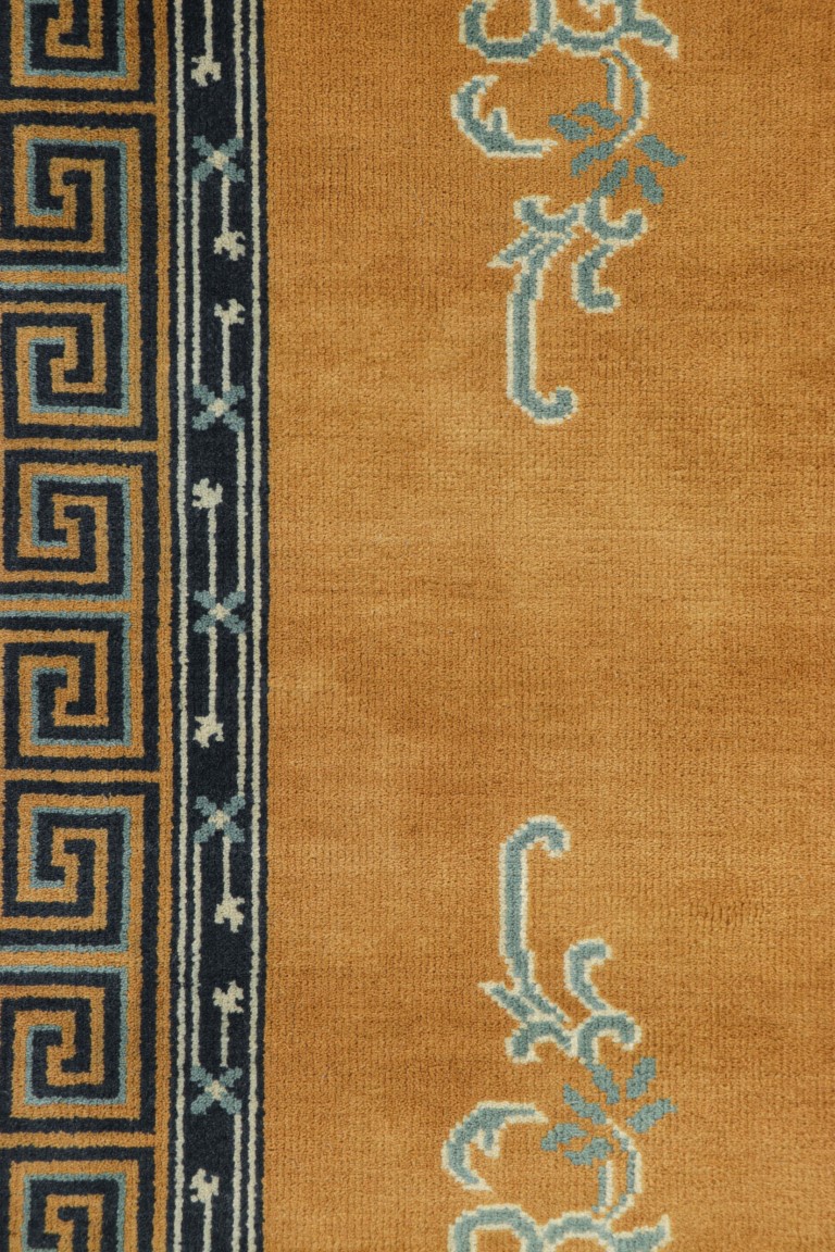 Chinese Art Deco Floral Rug