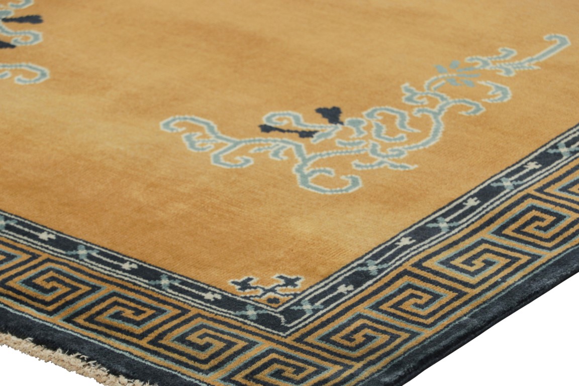 Chinese Art Deco Floral Rug