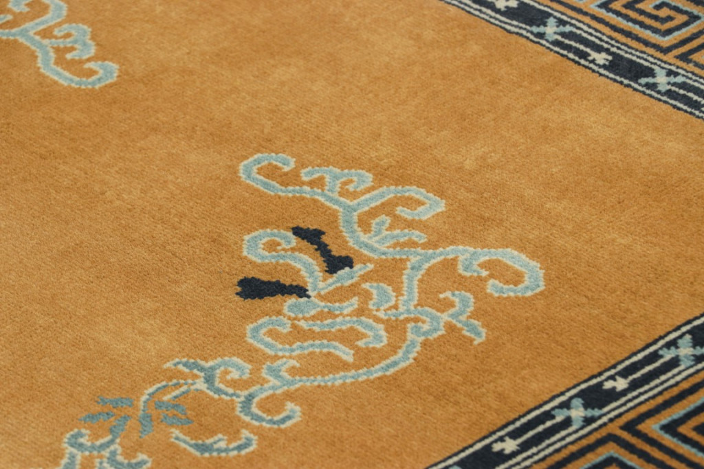 Chinese Art Deco Floral Rug
