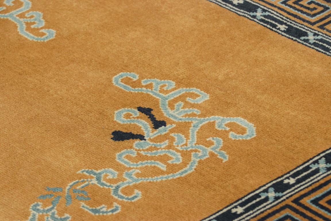 Chinese Art Deco Floral Rug
