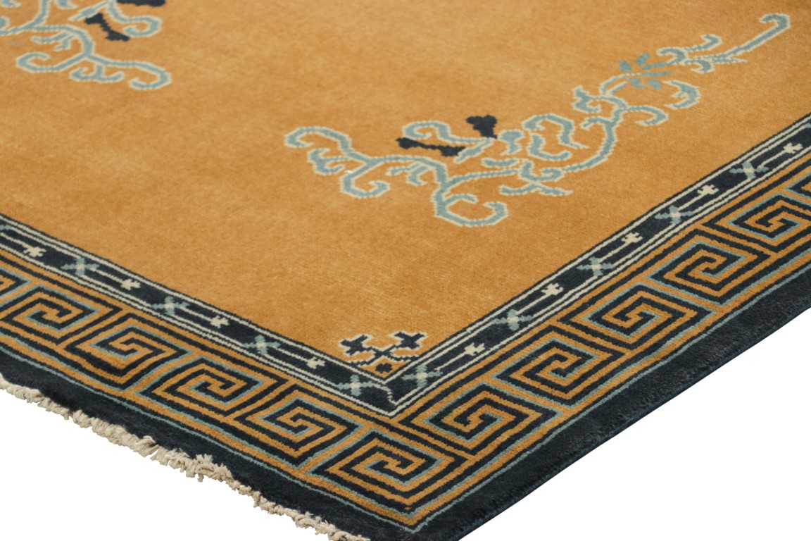 Chinese Art Deco Floral Rug