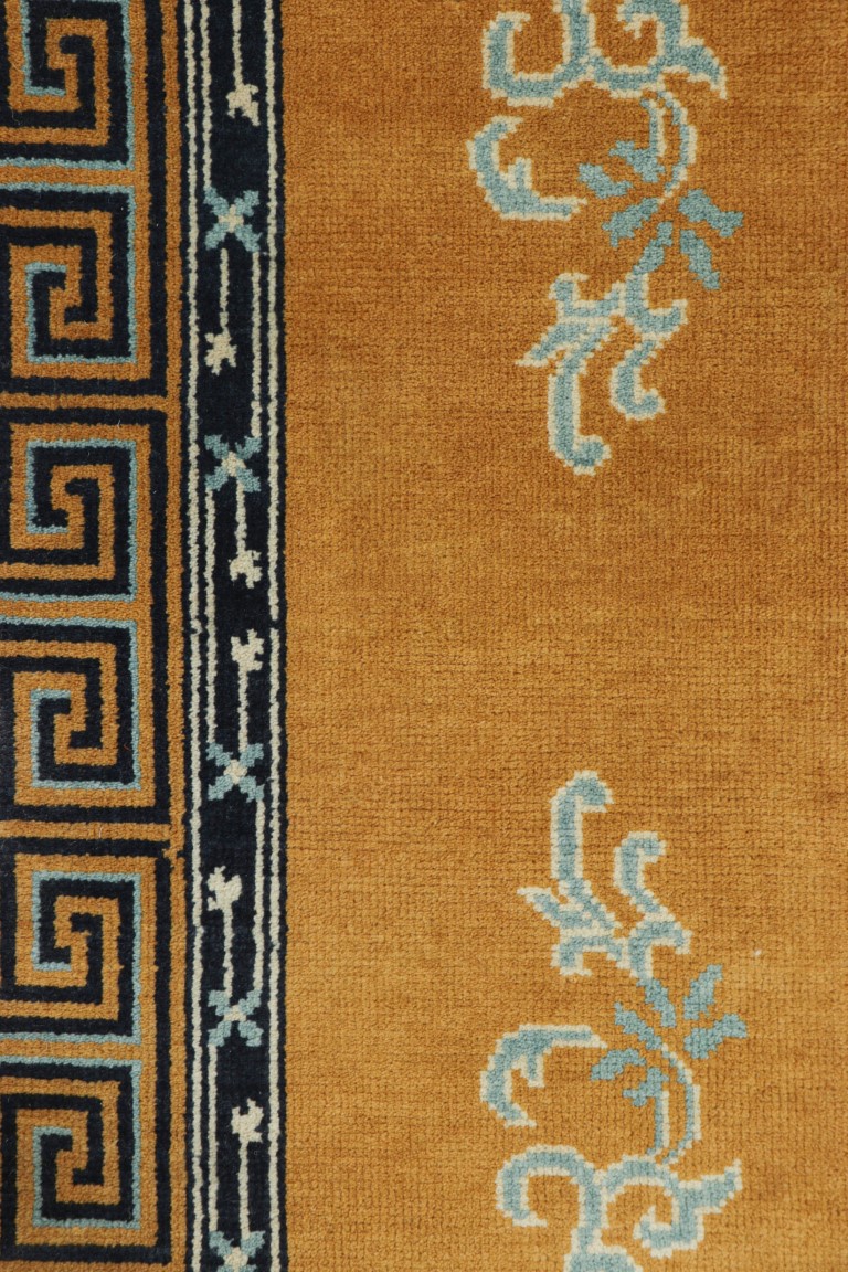 Chinese Art Deco Floral Rug