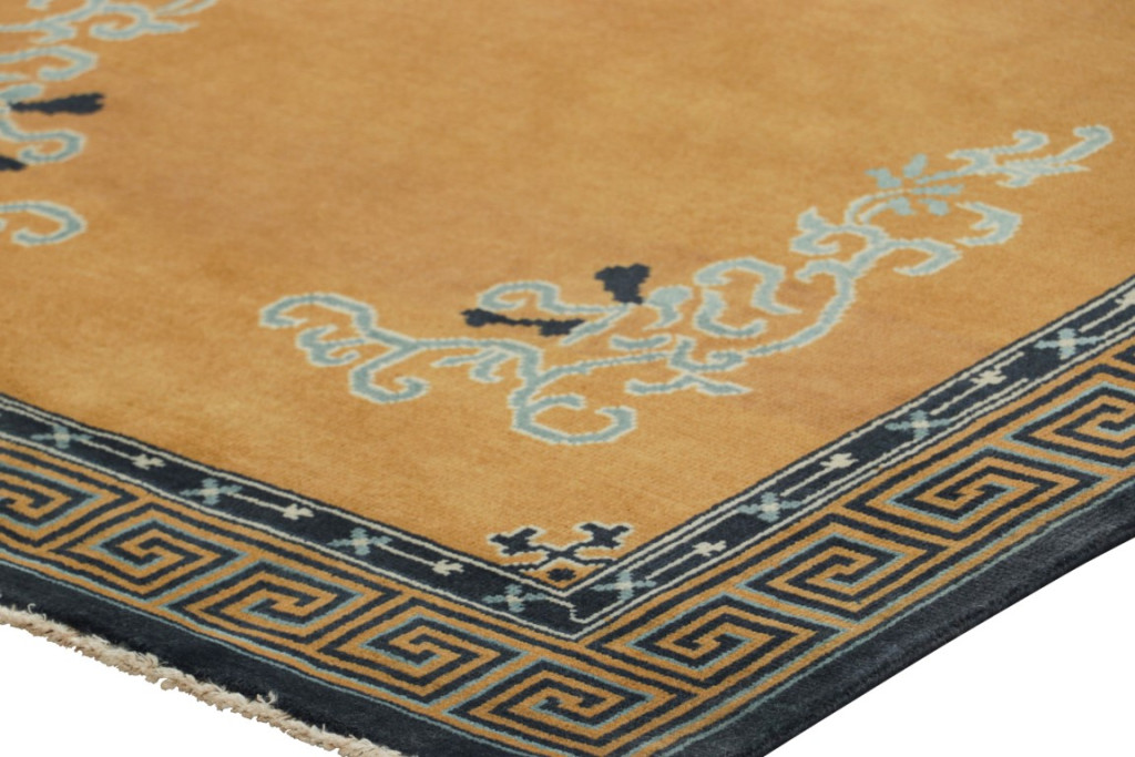 Chinese Art Deco Floral Rug