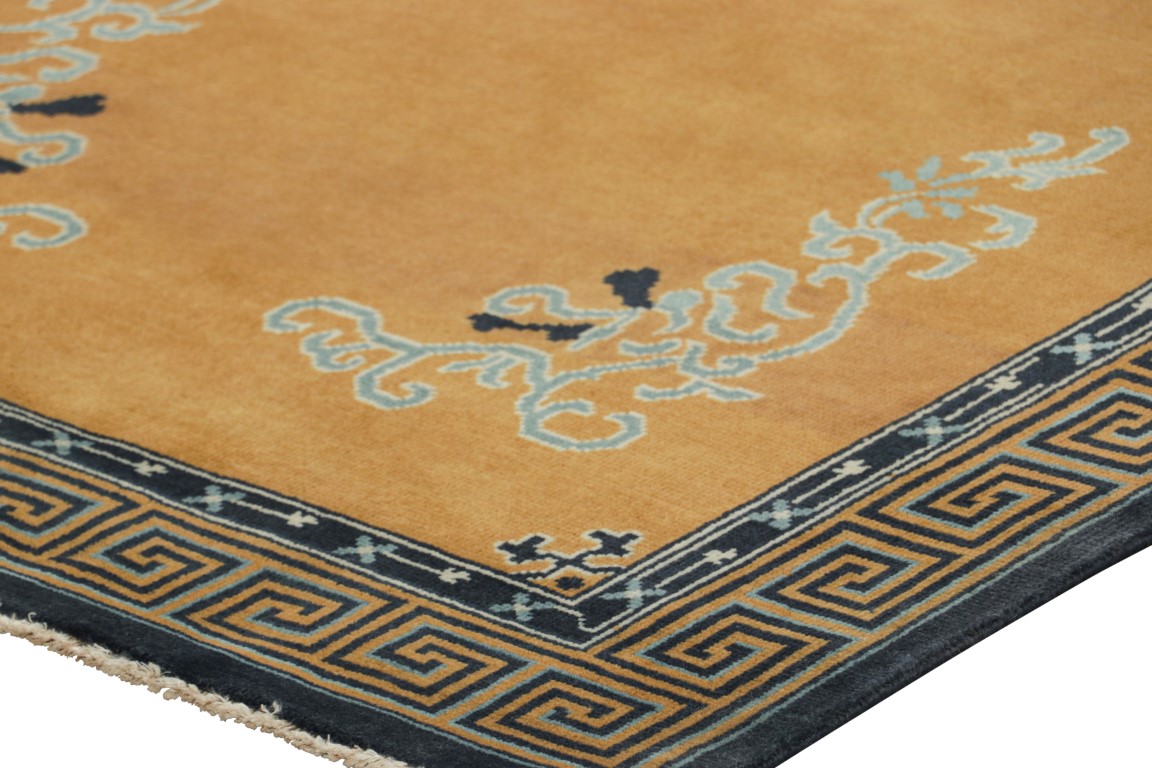 Chinese Art Deco Floral Rug