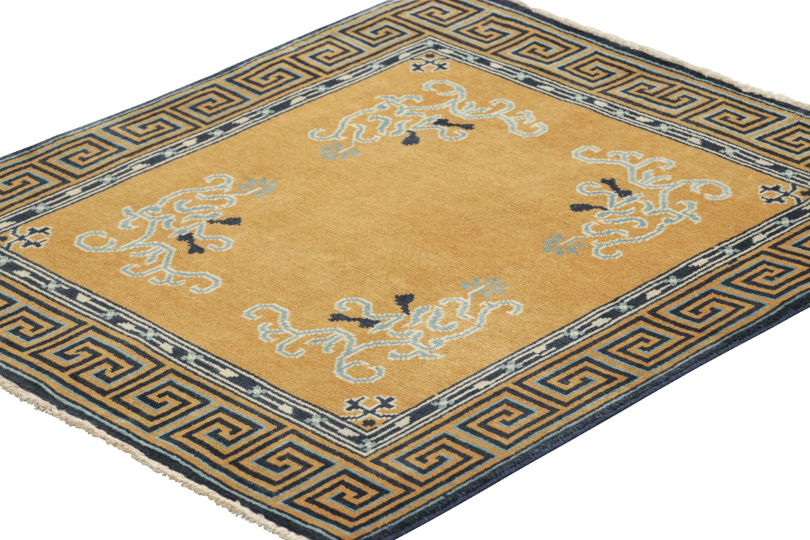 Chinese Art Deco Square Rug