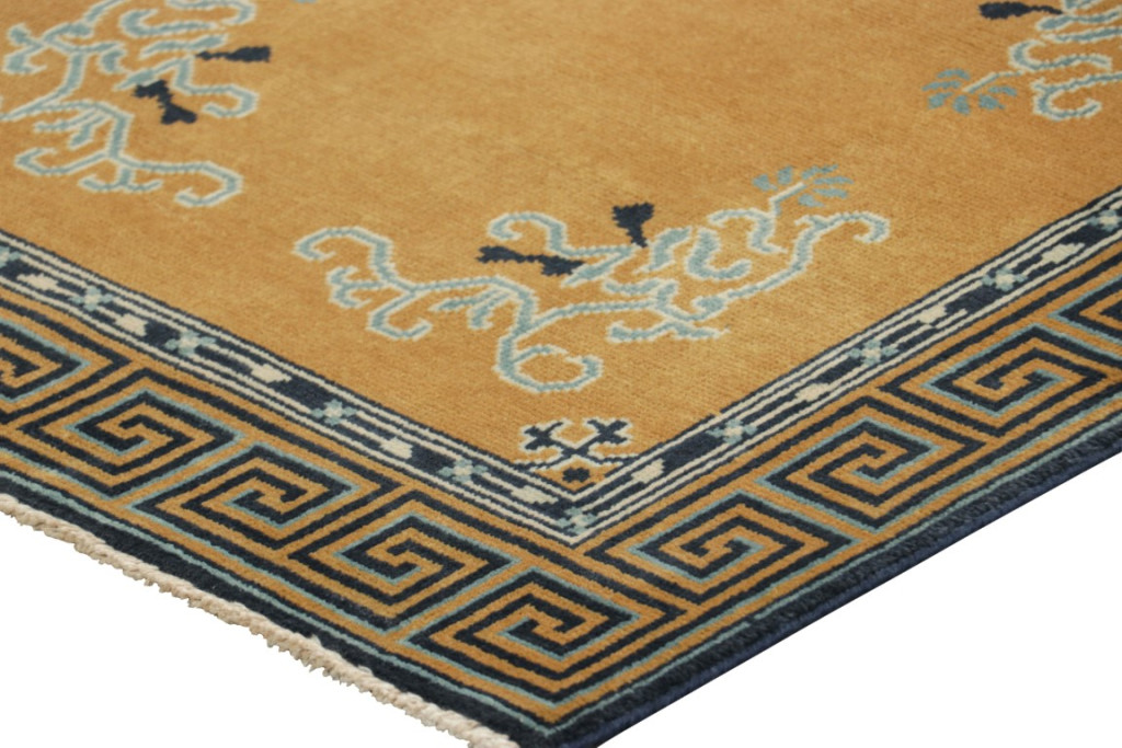 Chinese Art Deco Square Rug