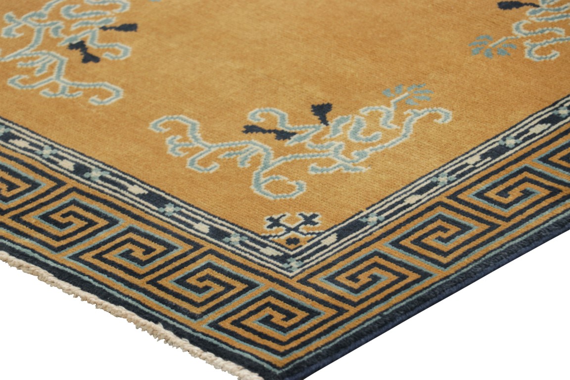 Chinese Art Deco Square Rug