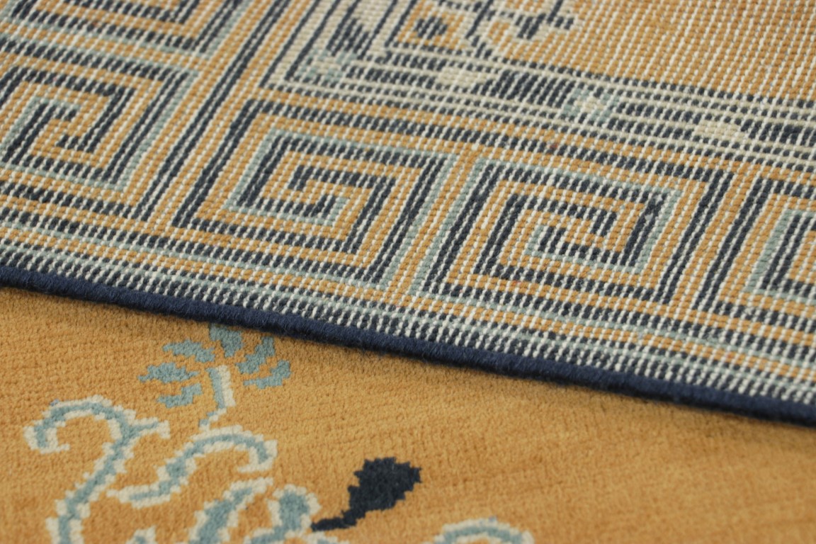 Chinese Art Deco Square Rug