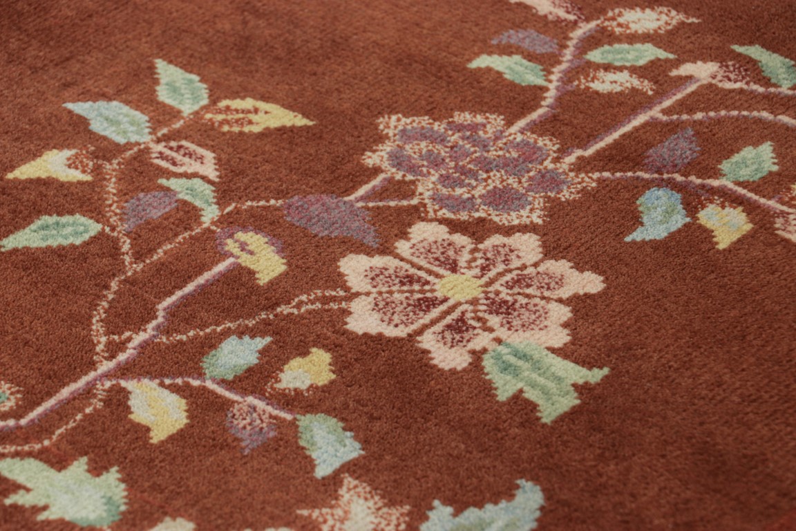 Chinese Art Deco Floral Rug