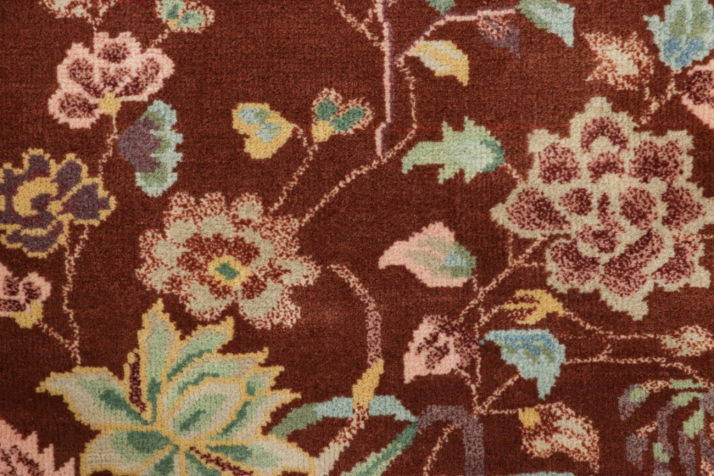 Chinese Art Deco Floral Rug
