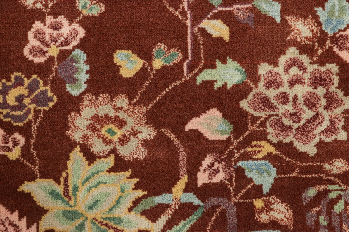 Chinese Art Deco Floral Rug