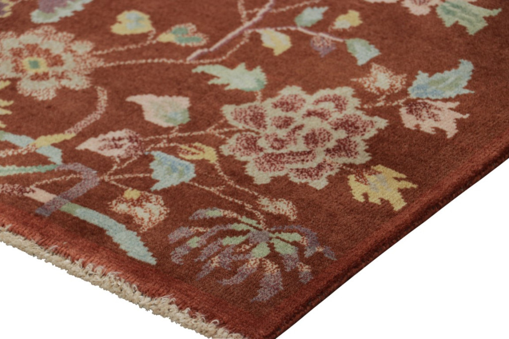 Chinese Art Deco Floral Rug