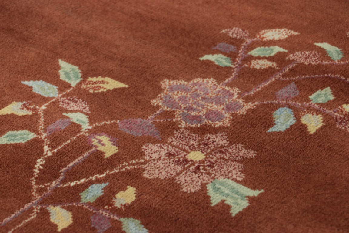 Chinese Art Deco Floral Rug