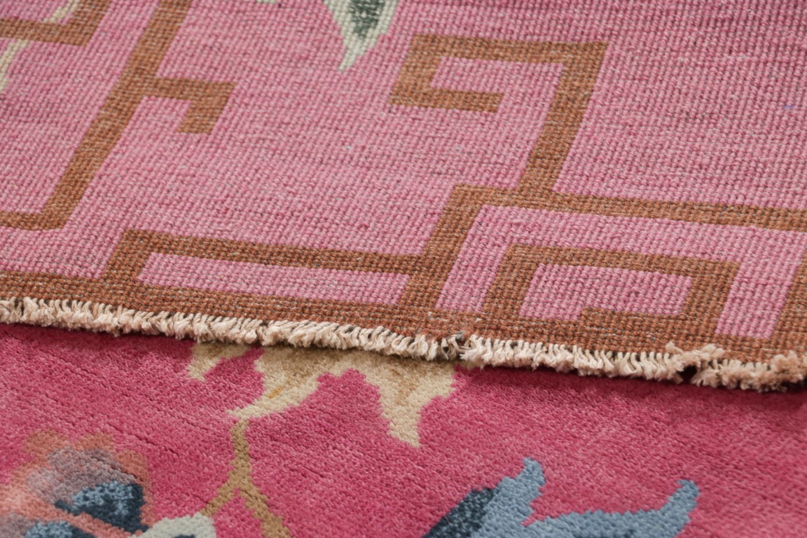 Chinese Art Deco Floral Rug