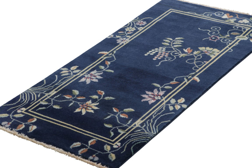 Chinese Art Deco Floral Rug