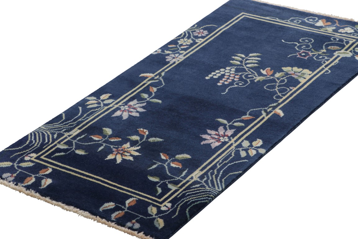 Chinese Art Deco Floral Rug