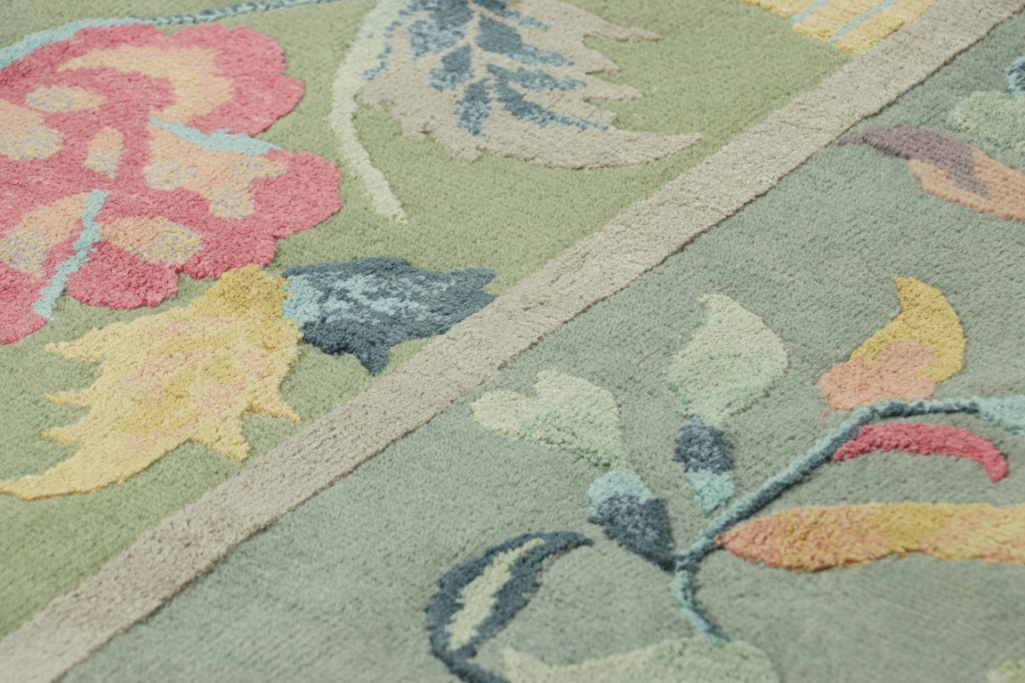 Chinese Art Deco Floral Rug