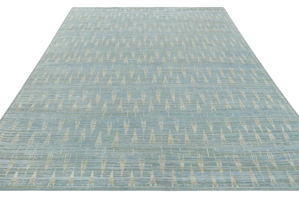 Modern Block Print Rug