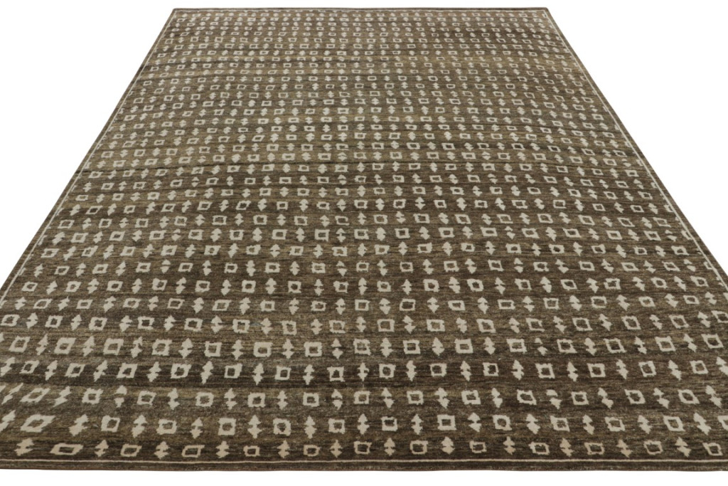 Modern Block Print Rug