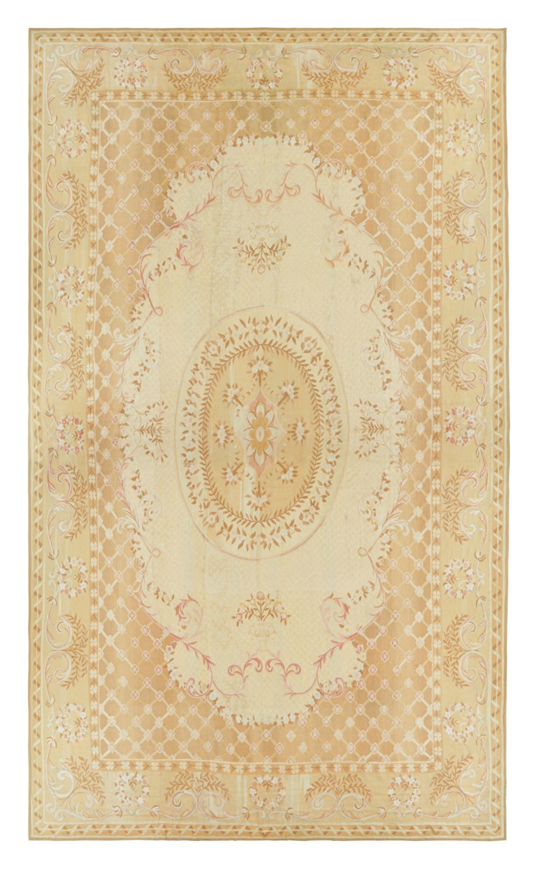 Antique French Aubusson Rug