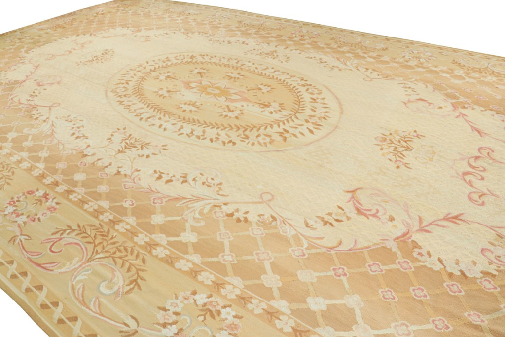 Antique French Aubusson Rug