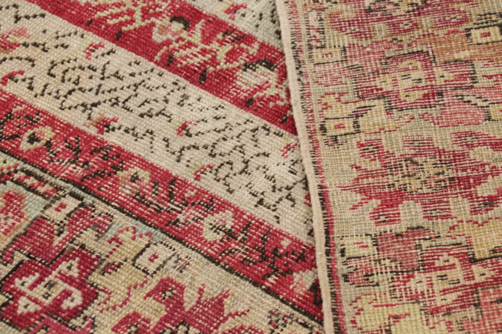 Antique Ghiordes Striped Rug