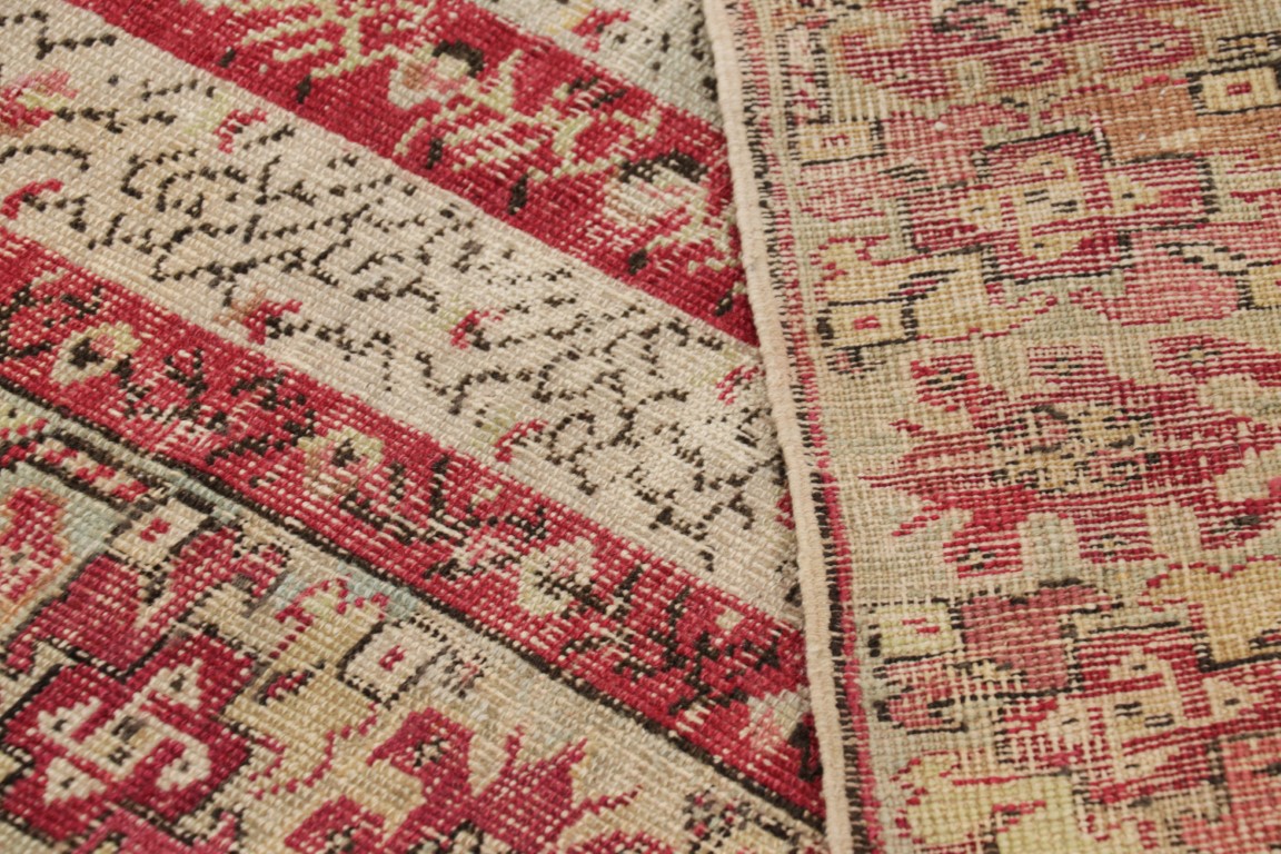 Antique Ghiordes Striped Rug
