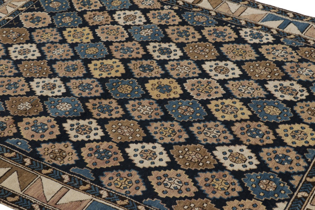 Antique Kuba Geometric Rug