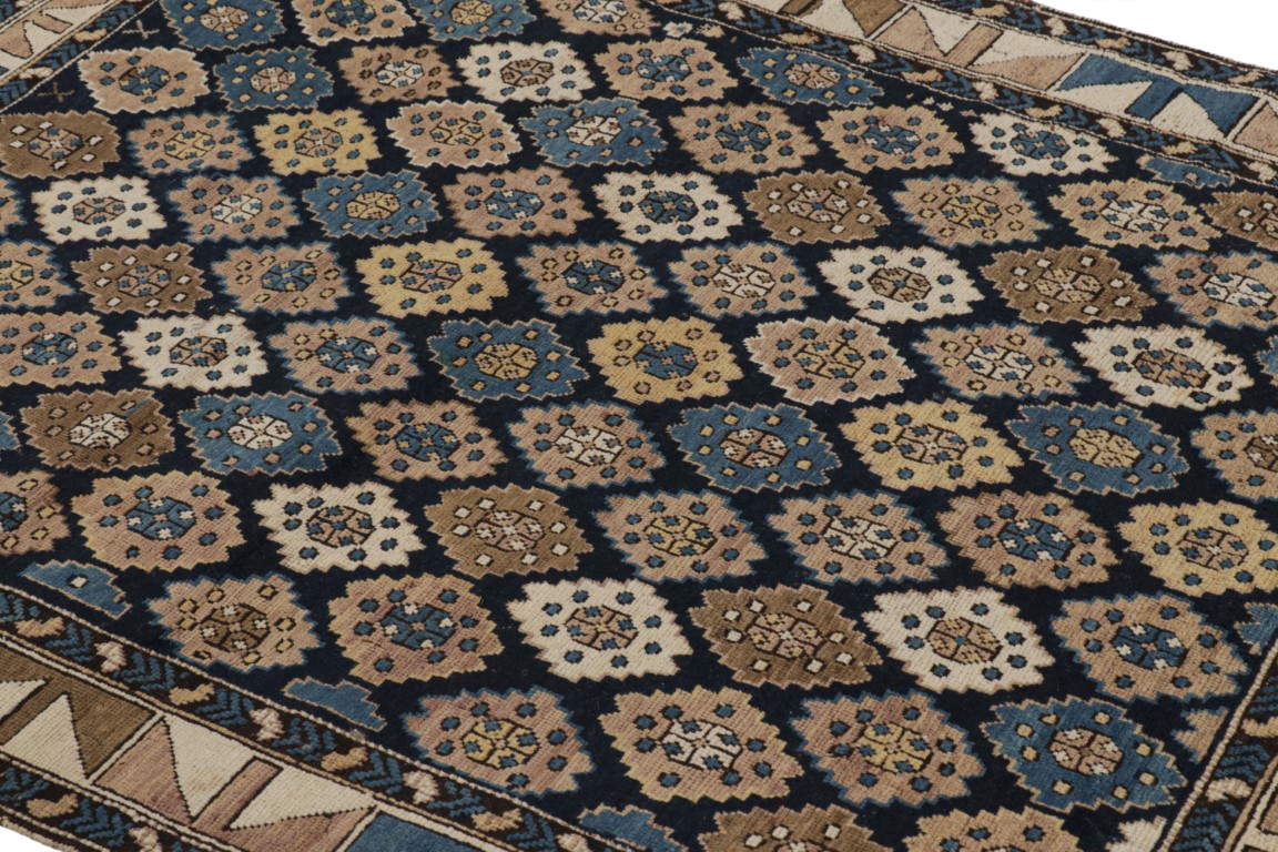 Antique Kuba Geometric Rug