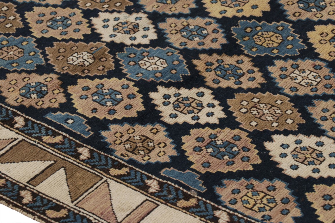 Antique Kuba Geometric Rug