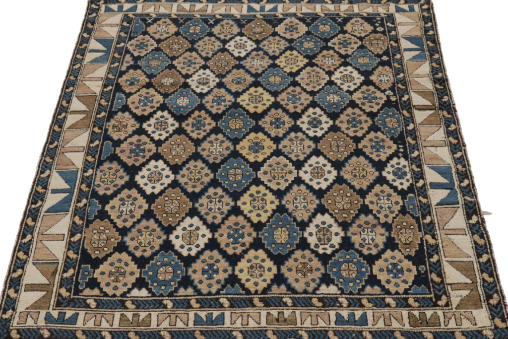 Antique Kuba Geometric Rug