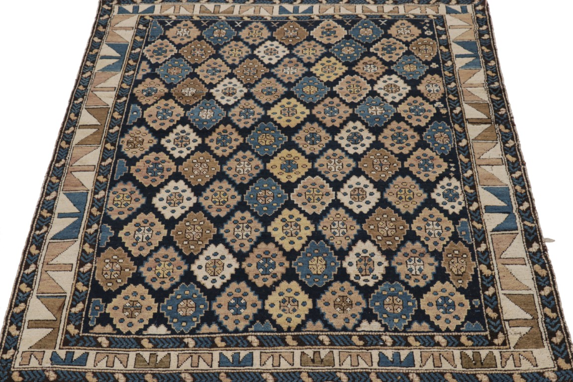 Antique Kuba Geometric Rug