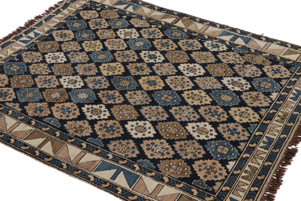 Antique Kuba Geometric Rug